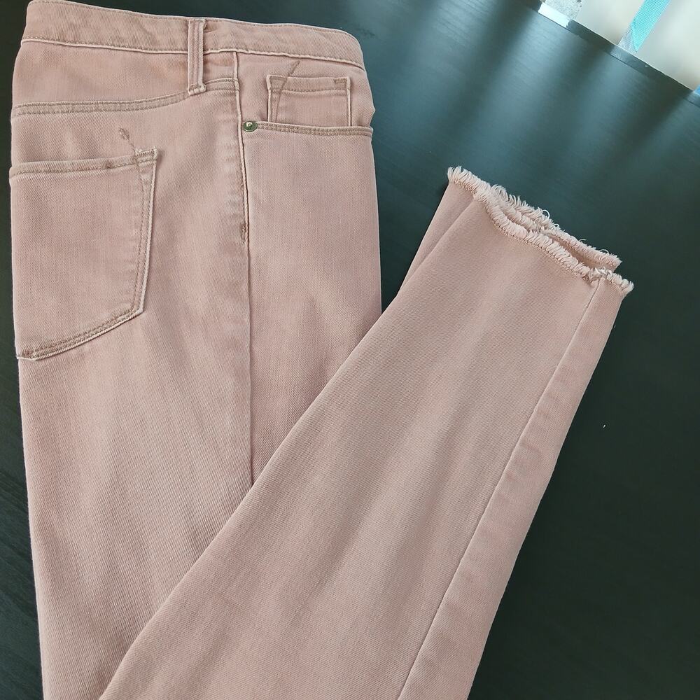 Mossimo Dusty Pink Cropped Denim 4/R 27 Power Stretch Mid-Rise Skinny 30W x 27L